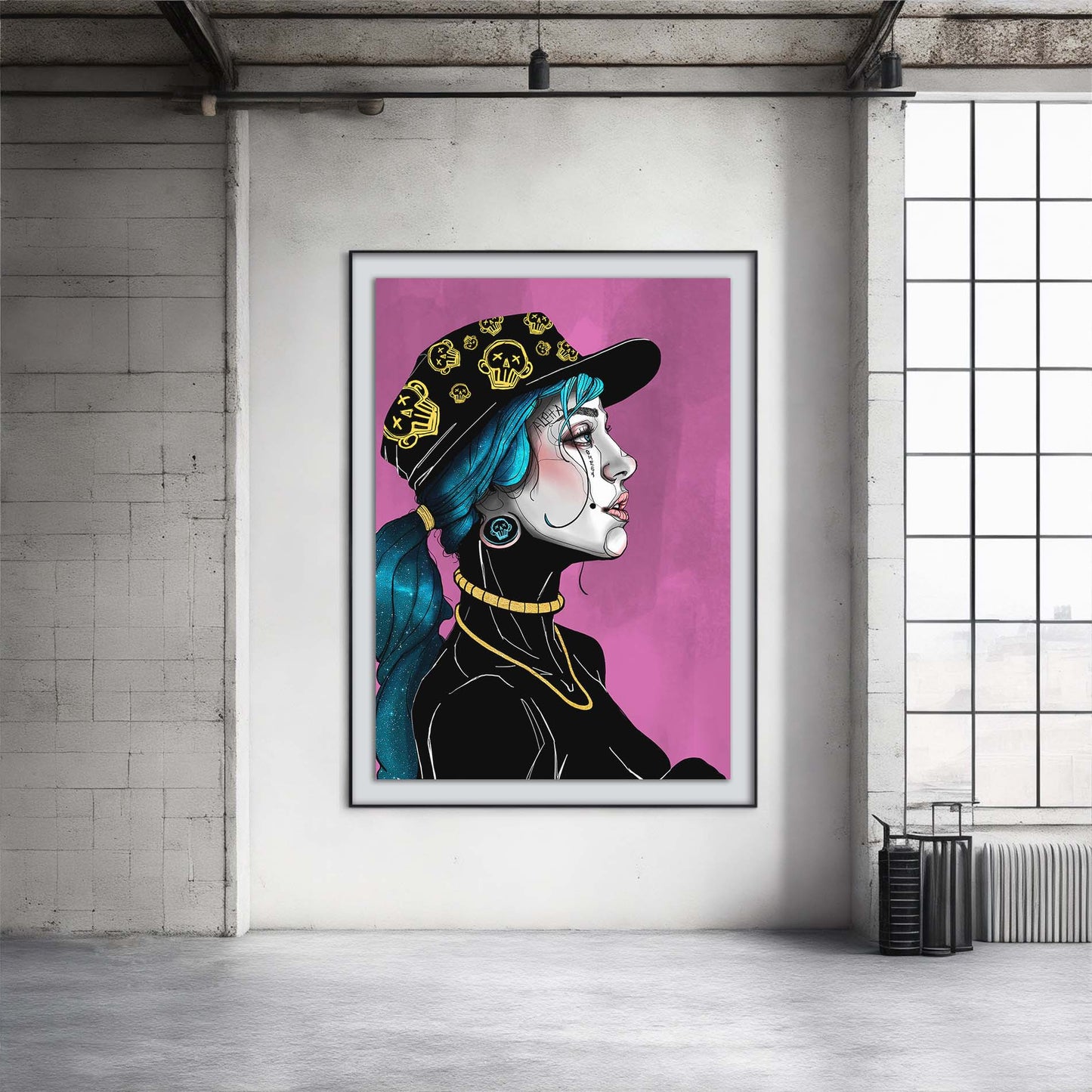 Limited art print 'Monki Queen' - Crazy Urban Monki collection