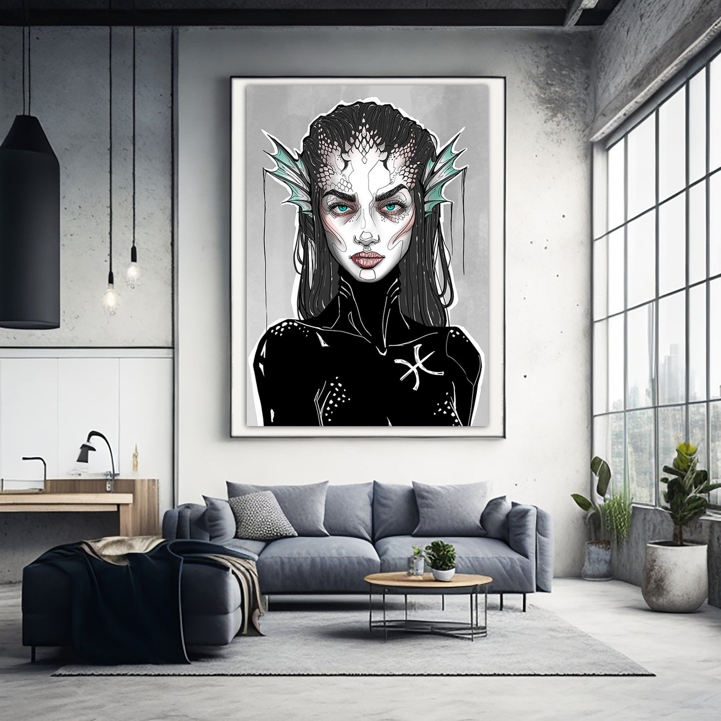 Limited art print 'Pisces' - Zodiac Sign collection