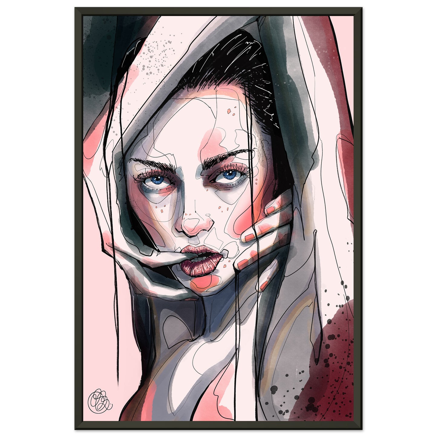 Metal Framed Artprint 'Lustful'