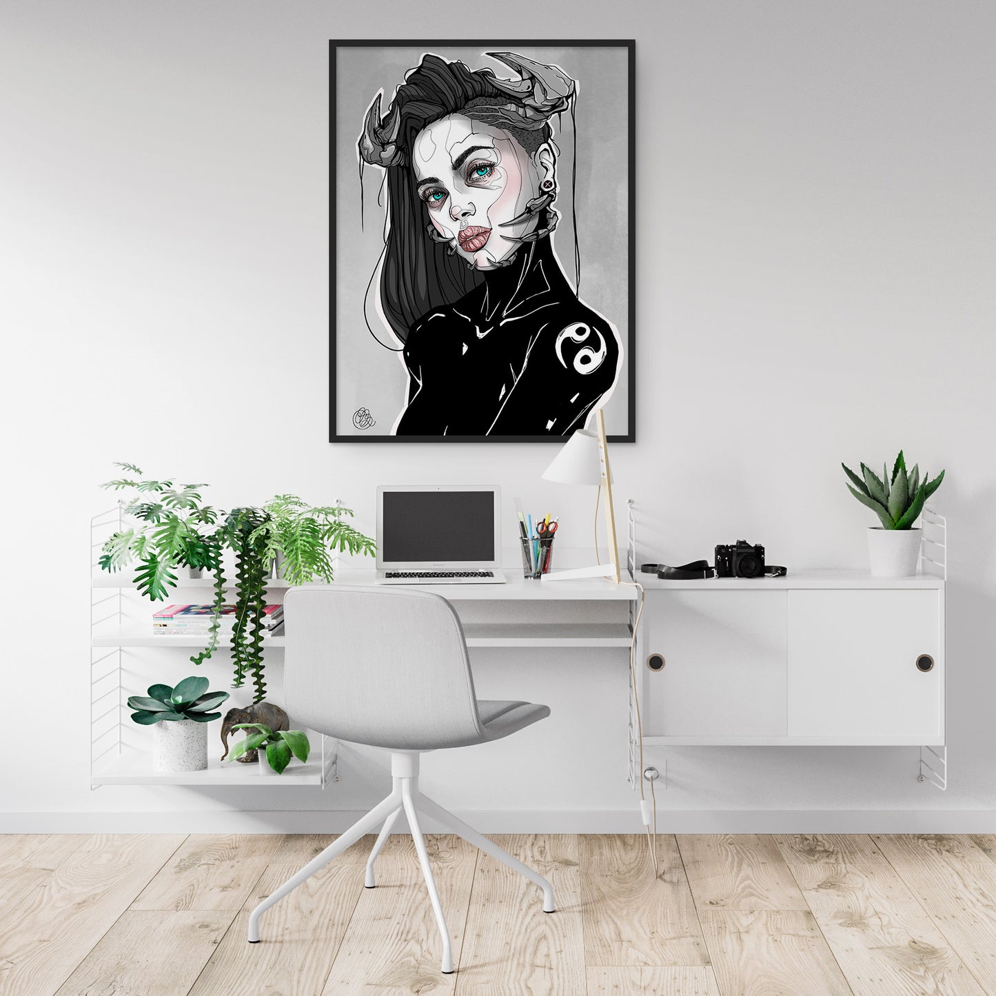 Metal Framed Artprint Zodiacsign 'Cancer'