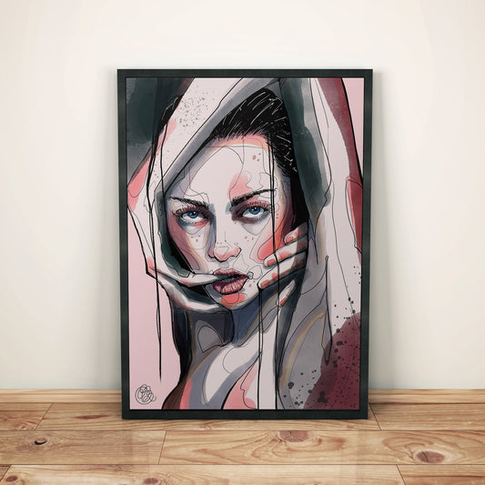 Metal Framed Artprint 'Lustful'