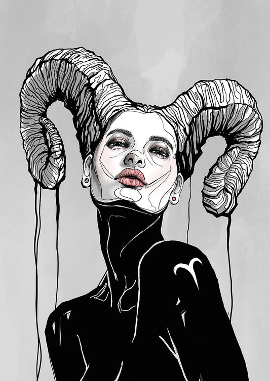 Limited art print 'Aries' - Zodiac Sign collection